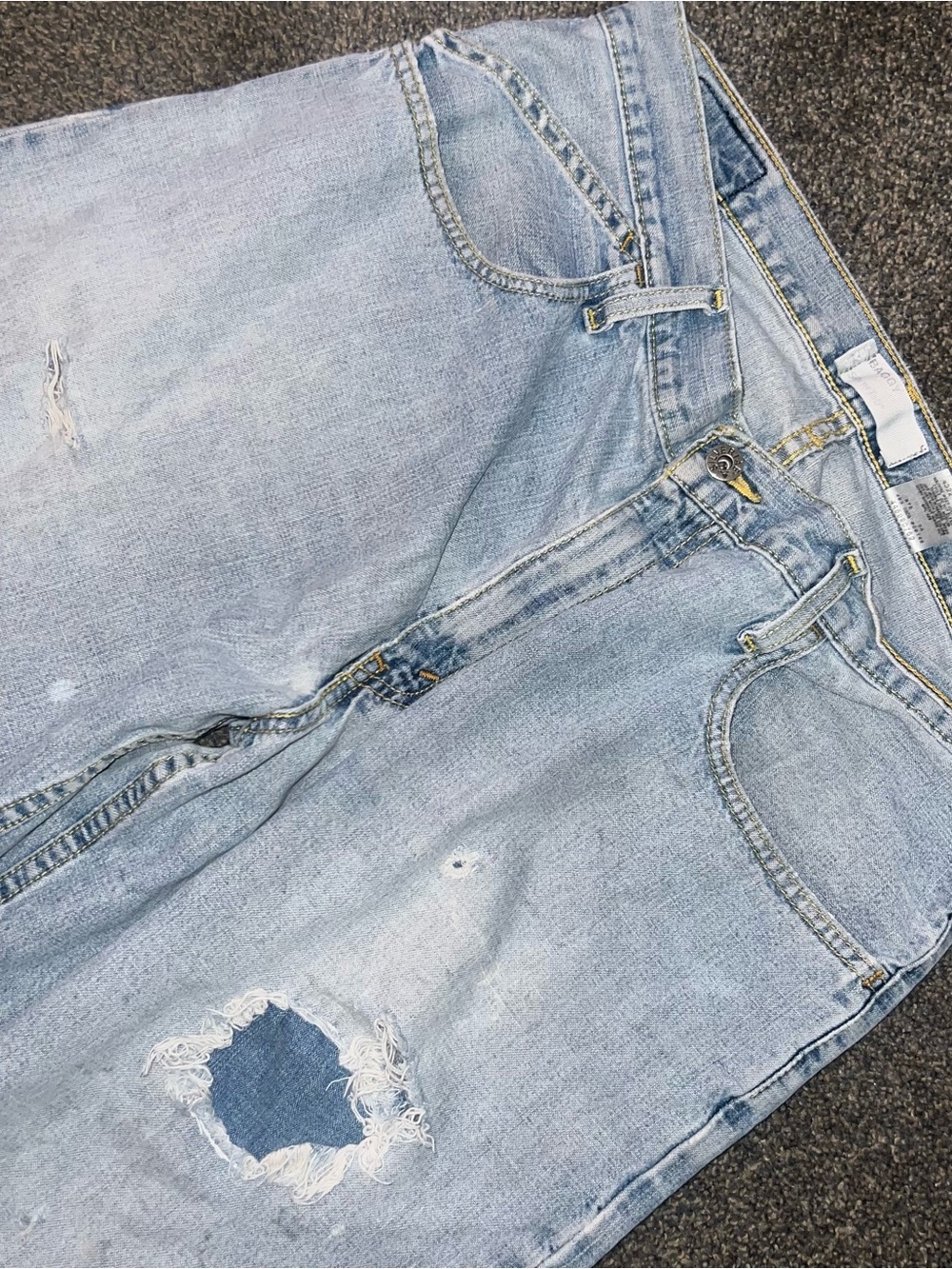 Vintage 2006 Levis Silvertab Baggy Distressed Denim Jeans Men’s Size 34x34